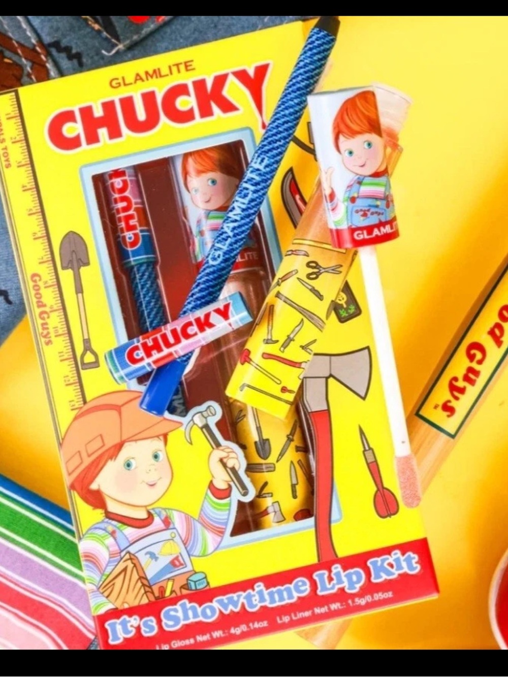 Glamlite Chucky It's Showtime Lip Kit New
Limited Edition